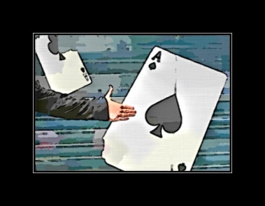 "...and here's your card: the Ace of Spades!"